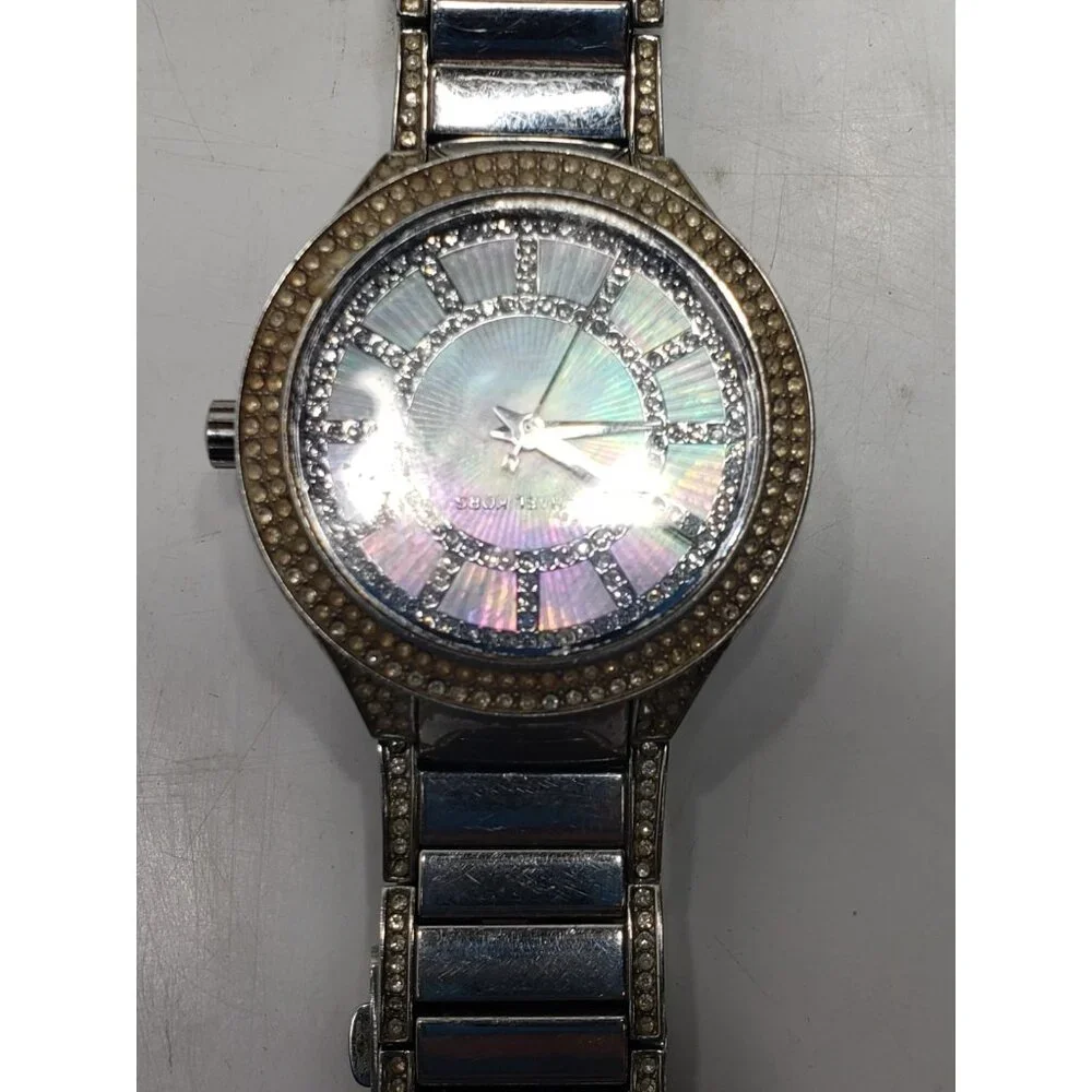 Michael Kors Women's MK3311 'Kerry' Crystal Stainless steel Watch Pre Owned